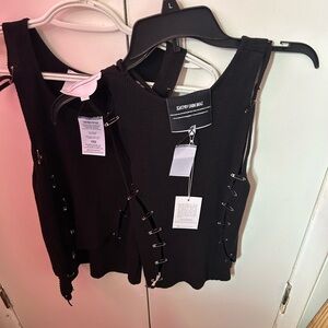 Brand new with tags Black vintage safety pin tank top from shopbop